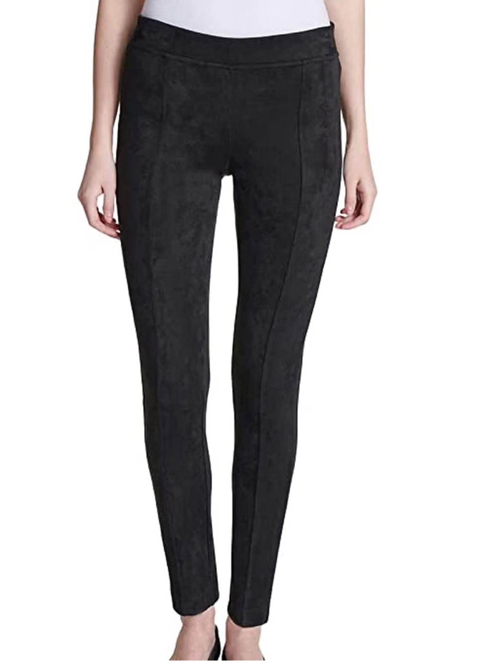 Andrew Marc high-waisted faux-suede leggings